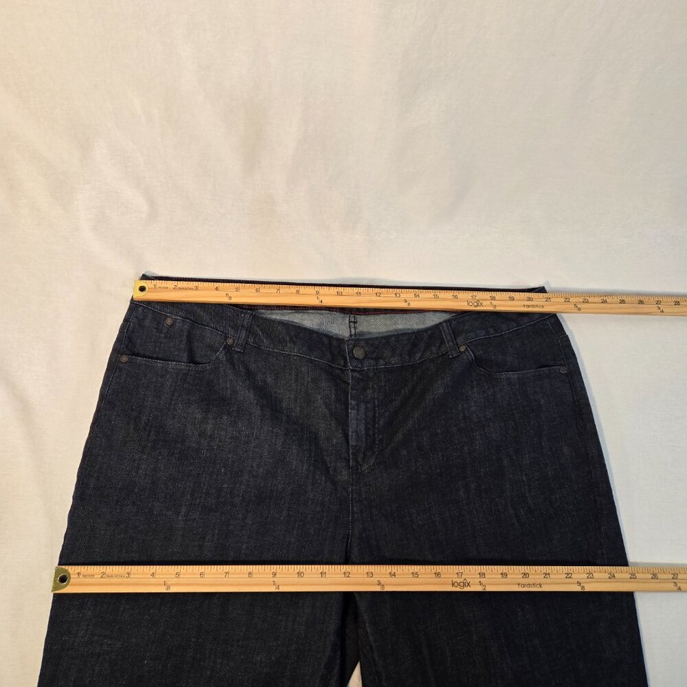 TALBOTS W-Signature Slim/Ankle Zip Dark Blue Jeans Plus Size 24W New NO Tags! - Picture 13 of 16